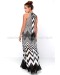 Blurred Lines Black And Ivory Striped Maxi Dress